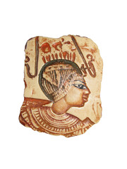 egyptian souvenir bas-relief with pharaoh image