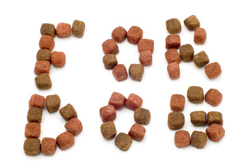 series object on white: fodder for dod and cat