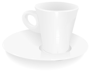 Porcelain vector cup