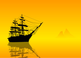 Veliero in navigazione © Giordano Aita