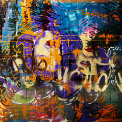 urban graffiti wall - 5493519