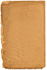 Old yellowed sheet of paper