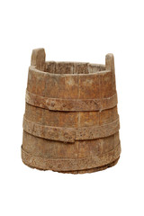 Naklejka premium Old wood bucket