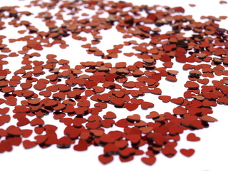 herzchen konfetti, party deco