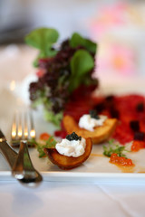 Caviar and Smoked Salmon