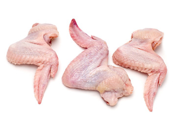 object on white - food - chicken wing