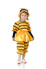 The little girl in dress of a bee - 5497919