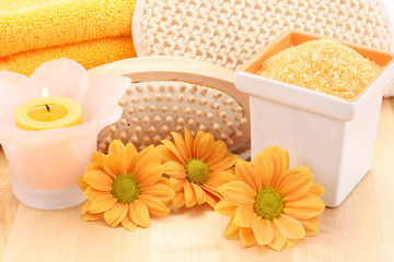 everything you need to have some relax - flowers and cosmetics