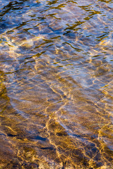 water background on lake in sunny day