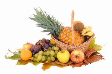 Fresh seasonal fruit,  