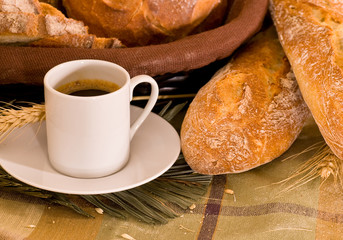 assortment of baked bread
