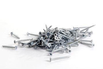 a pile of phillips-head screws..