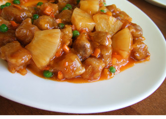 meat pork pineapples