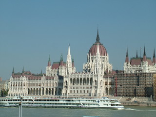Fototapeta premium Budapest Parliament is the third largest parliament in the world