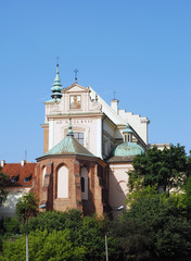 Santa Anna Church in Old City in Warsaw