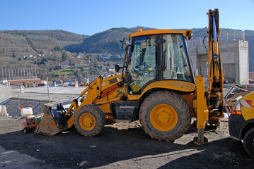 Obraz premium tractopelle