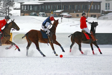 Winter polo match