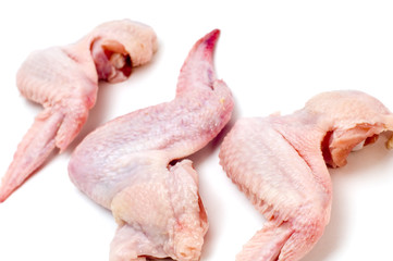 object on white - food - chicken wing