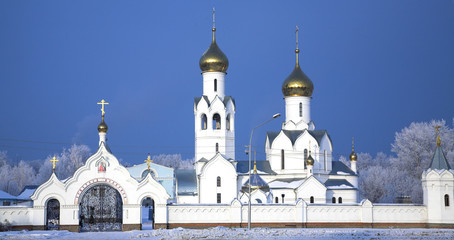Orthodoxy church in Siberian city. Russia Novosibirsk