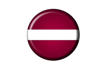 Lettland Flaggen Button