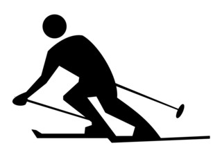 Skifahrer Symbol © Manfred Ament
