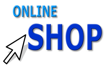 Online-Shop mit Mauszeiger