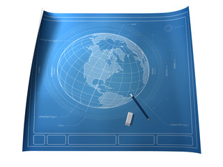 Blueprint of Earth Illustrating Intelligent Design