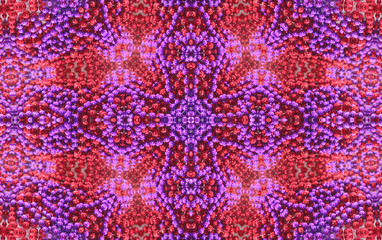 Red and Purple Beaded Abstract Background
