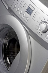 Close up of a washing machine