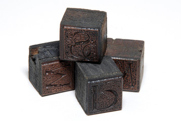 Wood letterpress type
