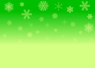 snow green backround