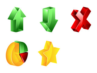 3D icon of management