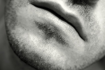 lips of a man