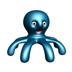 Plastic toy octopus