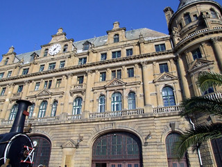 Fototapeta premium building with big clock