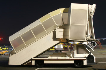 Airport stairs