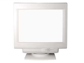 Classic Computer Display - White screen
