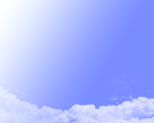 Clouds with open space