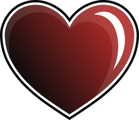 corazon gloss aislado