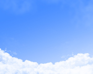 Clouds with open space for copy