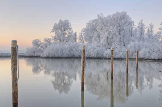 Beautiful winter scene in The Netherlands
