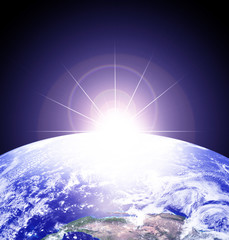 Earth as seen from outer space