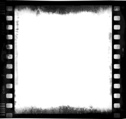 film strip with emulsion decay and empty central part 1