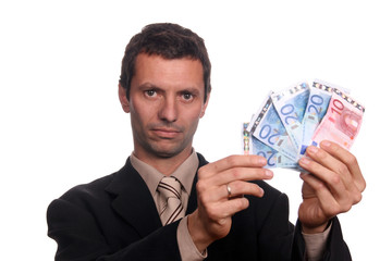 businessman with money