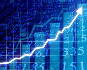 Electronic stock numbers going up