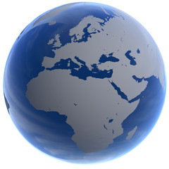 Earth Render with Europe in centre