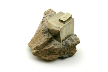 Ideal cubic cyrstal of pyrite