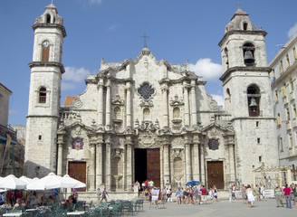 Fototapeta na wymiar Havana Cathedral