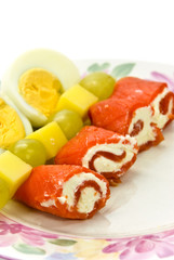 gefüllte lachs-röllchen mit gefüllten champignons 2