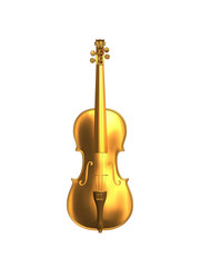 Fototapeta na wymiar golden violin